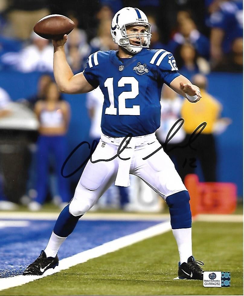 Andrew Luck Indianapolis Colts Hand Signed 8x10 Photo coa: Andrew Luck Indianapolis Colts Hand Signed 8x10 Photo GA coa - Autograph Location & coa # may vary 