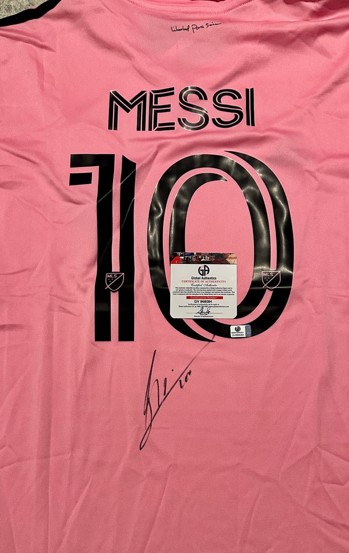 Lionel Messi Inter Miami FC Autographed Away 2023 Adidas Soccer Jersey LOA - 2