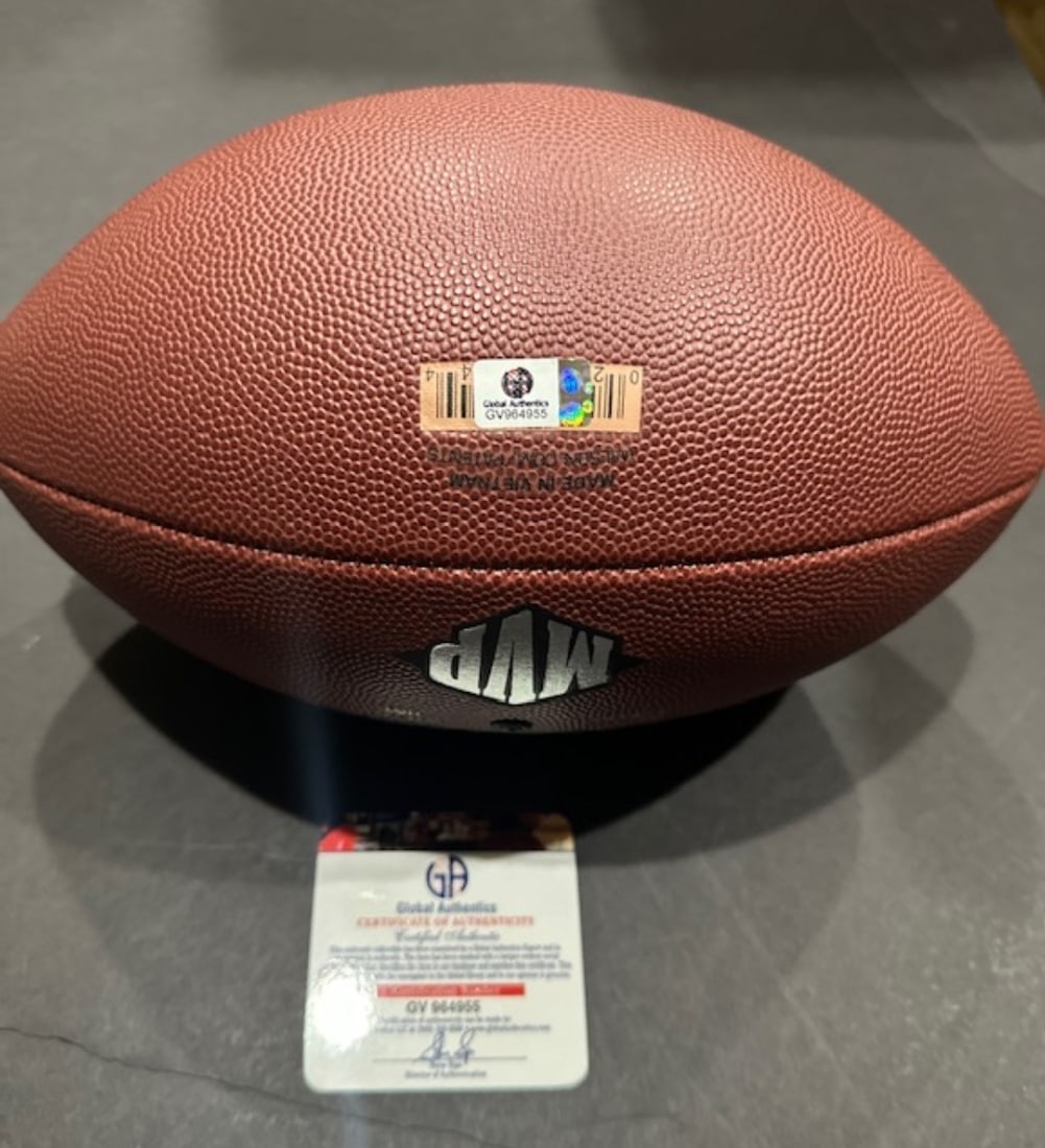 Autographed Baker Mayfield Tampa Bay Buccaneers Wilson Football coa - 2