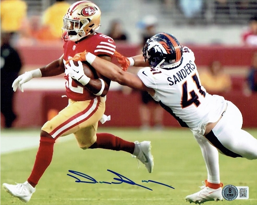 Autographed Drew Sanders Denver Broncos 8x10 Photo Beckett Hologram: Autographed Drew Sanders Denver Broncos 8x10 Photo Beckett Hologram (THERE IS NO COA CARDS WITH QR CODE HOLGRAMS - SCAN QR CODE WITH CAMERA TO VERIFY AUTHENTICITY) - Autograph Location & coa # may