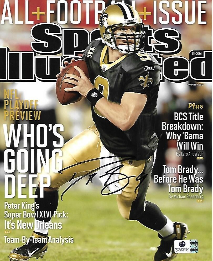 Autographed Drew Brees New Orleans Saints 8x10 Photo coa: Autographed Drew Brees New Orleans Saints 8x10 Photo GA coa - Autograph Location & coa # may vary 