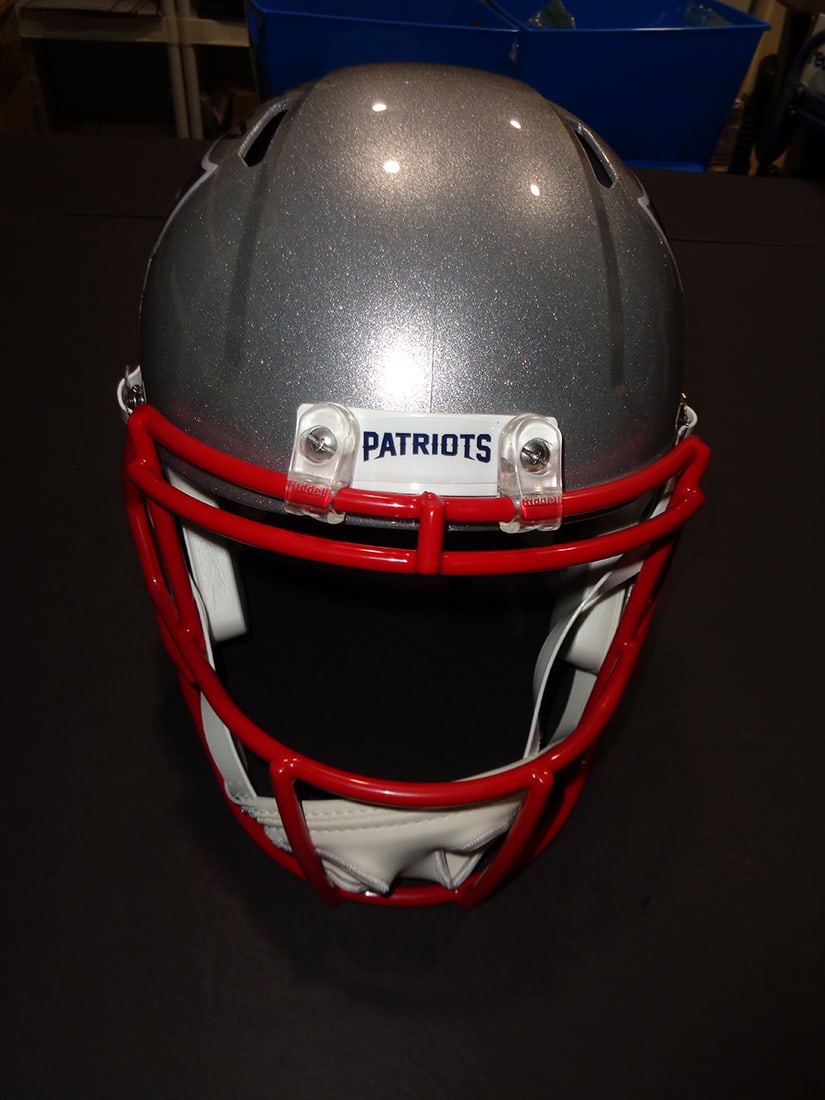 Autographed Rob Gronkowski New England Patriots Riddell Replica Full Size Helmet coa - 2