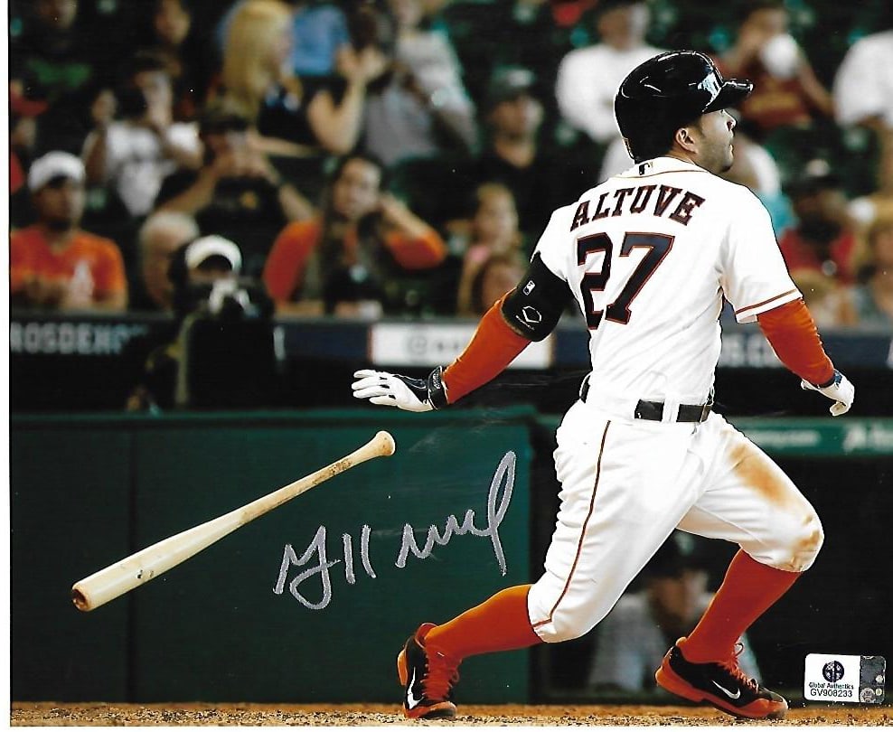 Autographed Jose Altuve Houston Astros 8x10 Photo coa: Autographed Jose Altuve Houston Astros 8x10 Photo GA coa - Autograph Location & coa # may vary 