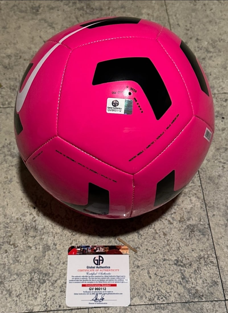 Autographed Cristiano Ronaldo Al-Nassr Nike Soccer Ball coa - 2