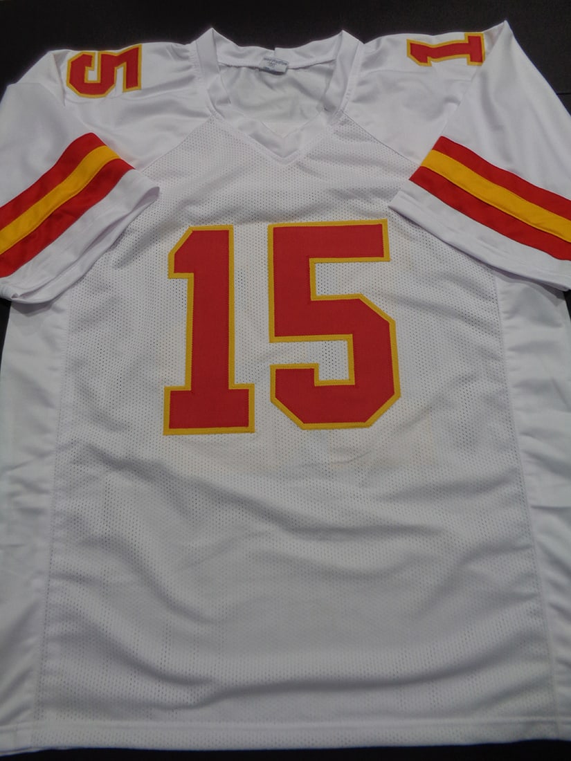 Autographed Patrick Mahomes Chiefs Custom Football Jersey COA - 3