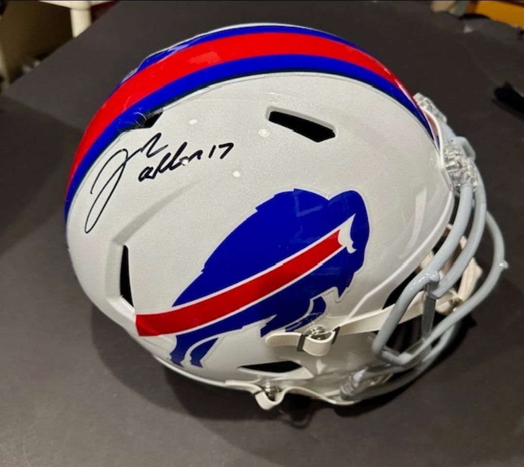 Autographed Josh Allen Buffalo Bills Riddell Replica Full Size Helmet coa (1 of 2)