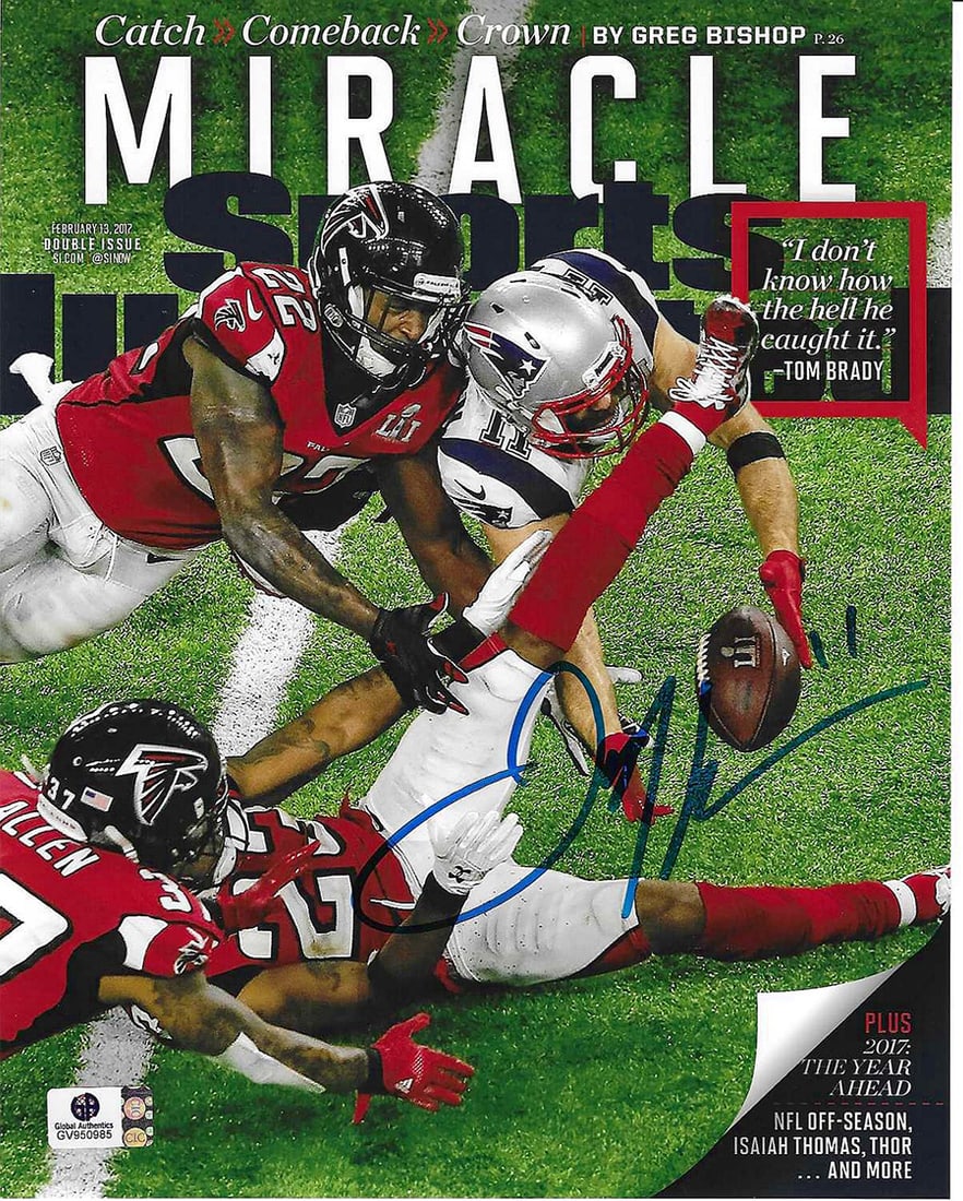 Autographed Julian Edelman New England Patriots 8x10 Photo coa: Autographed Julian Edelman New England Patriots 8x10 Photo GA coa - Autograph Location & coa # may vary 