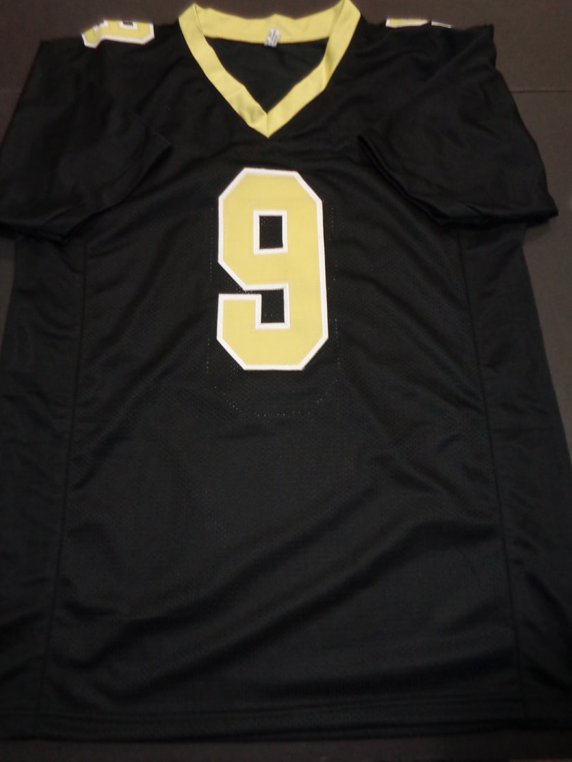 Autographed Drew Brees New Orleans Saints Custom Football Jersey COA - 3