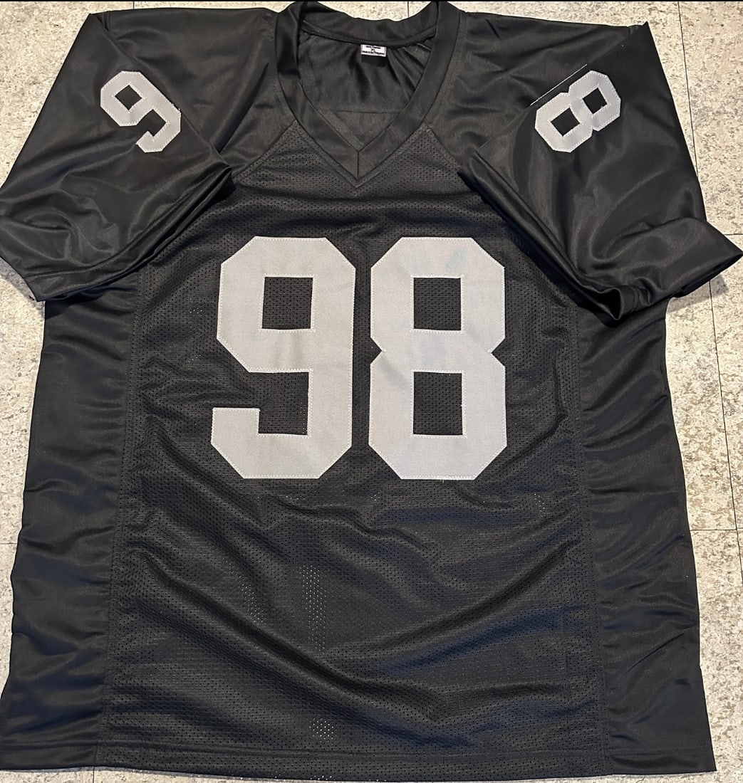 Autographed Maxx Crosby Las Vegas Raiders Custom Football Jersey COA - 3