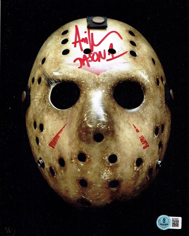 Autographed Ari Lehman Jason Friday the 13th 8x10 Photo Beckett Hologram: Autographed Ari Lehman Jason Friday the 13th 8x10 Photo BECKETT QR HOLOGRAM (THERE IS NO COA CARDS WITH QR CODE HOLGRAMS - SCAN QR CODE WITH CAMERA TO VERIFY AUTHENTICITY) - Autograph Location & coa