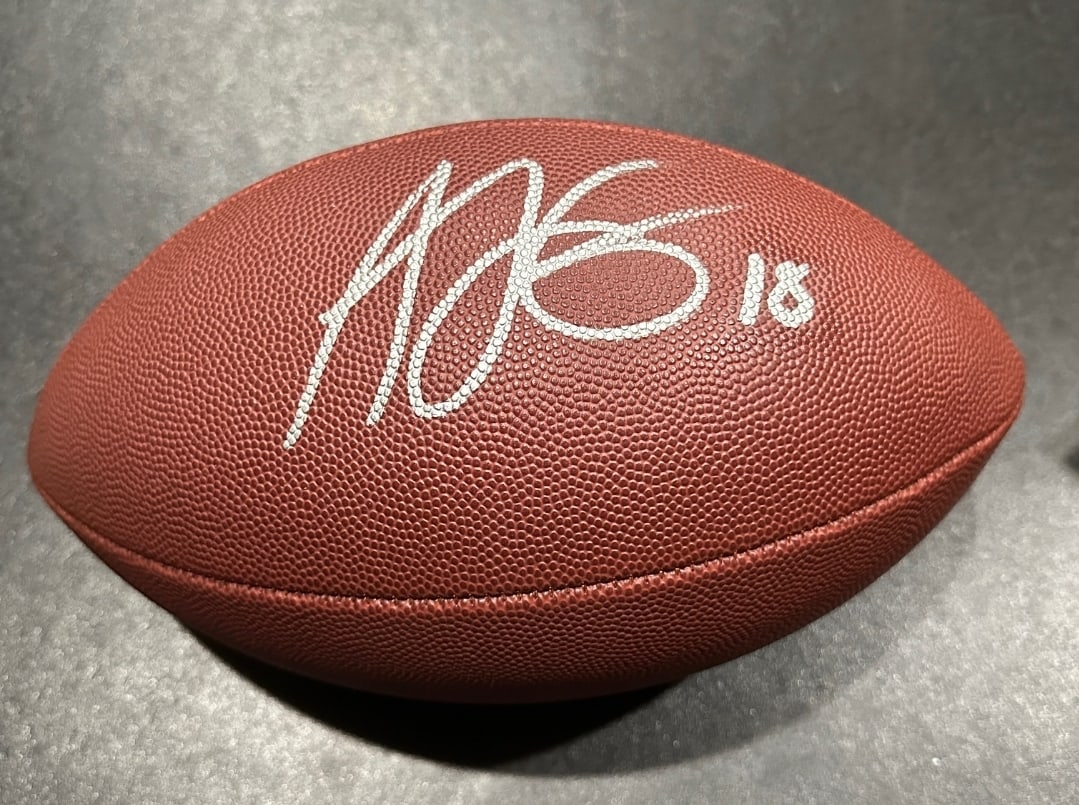 Autographed A.J. Green Cincinnatti Bengals Wilson Football coa (1 of 2)