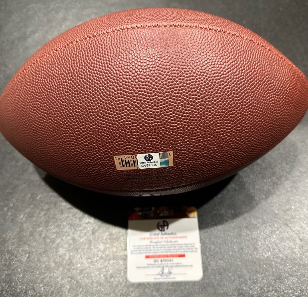 Autographed A.J. Green Cincinnatti Bengals Wilson Football coa - 2