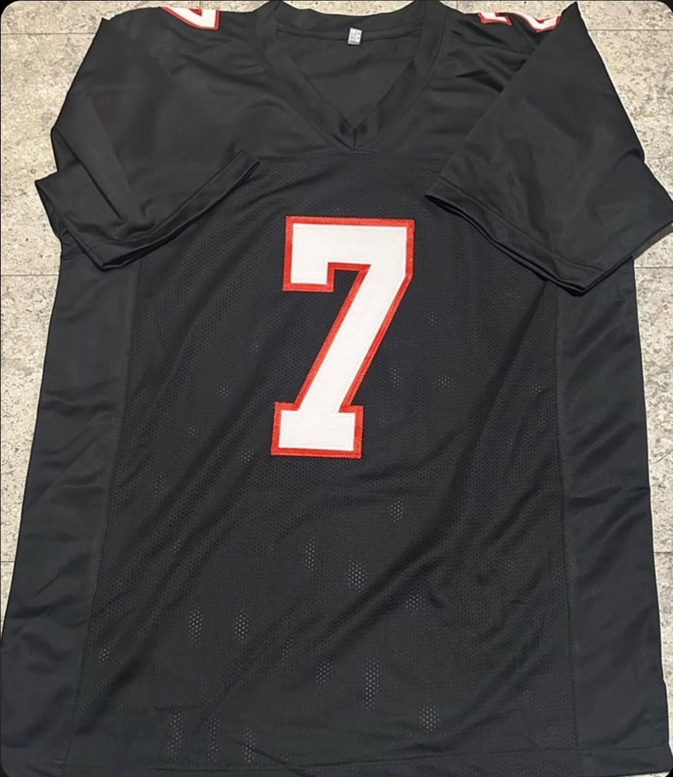 Autographed Michael Vick Atlanta Falcons Custom Football Jersey JSA COA - 3