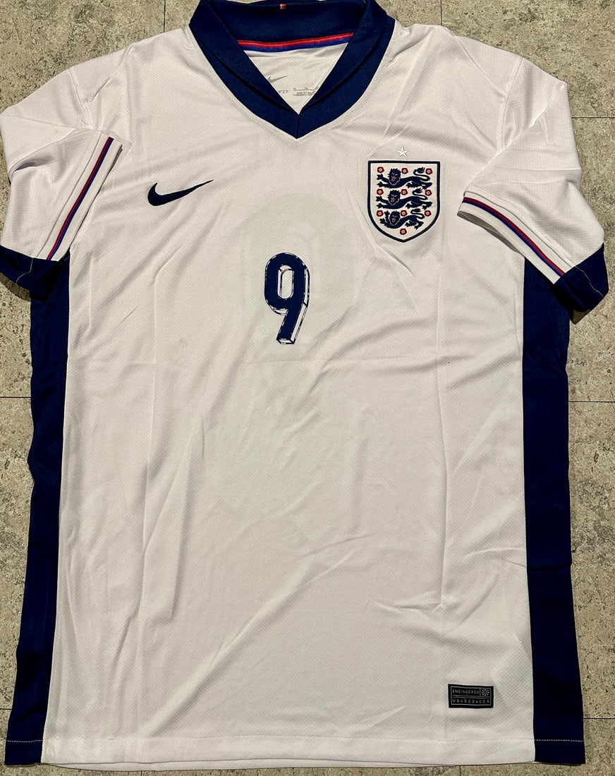 Autographed Harry Kane England 2024 Nike Home Euro Soccer Jersey COA - 3