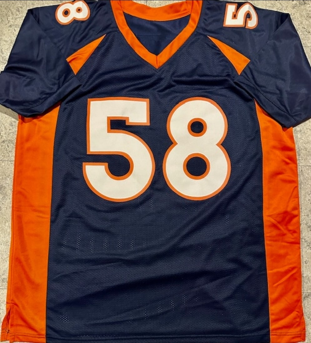 Autographed Von Miller Denver Broncos Custom Football Jersey COA - 3