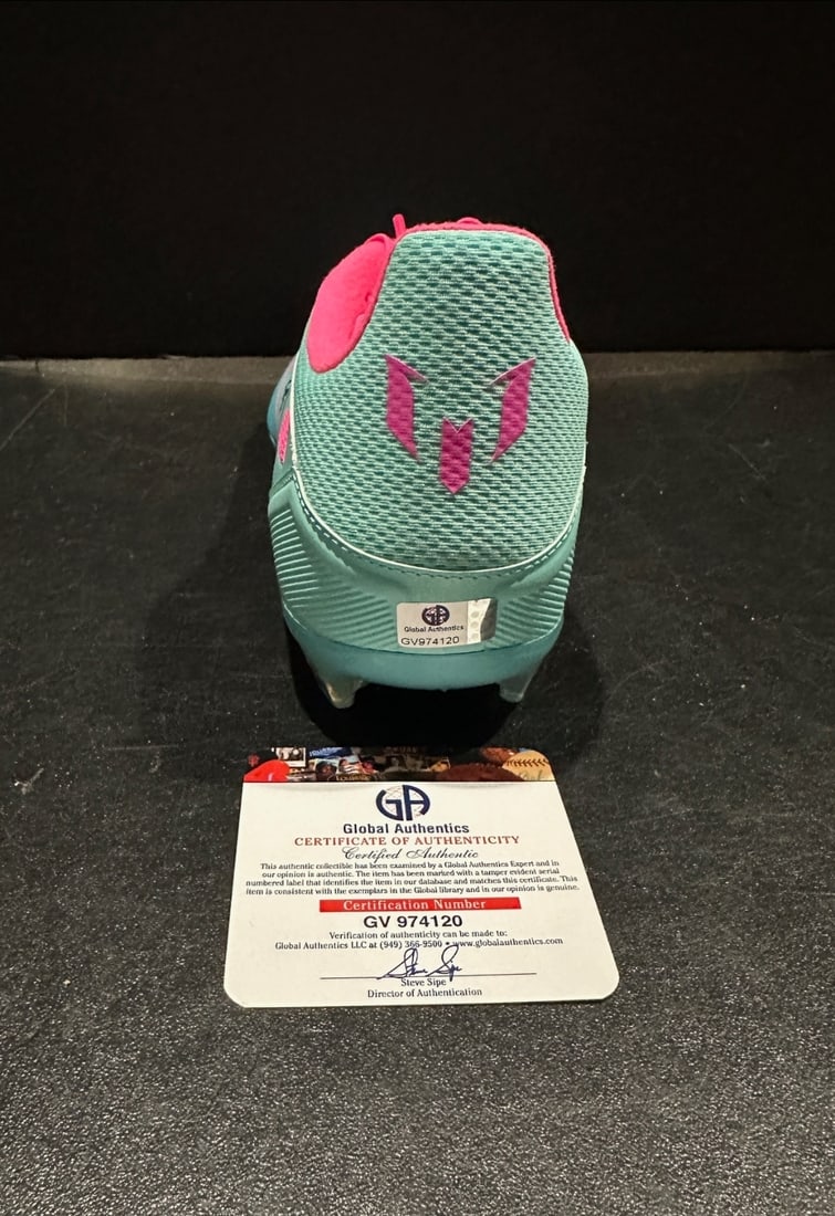 Autographed Lionel Messi Inter Miami CF Adidas Soccer Cleat coa - 2