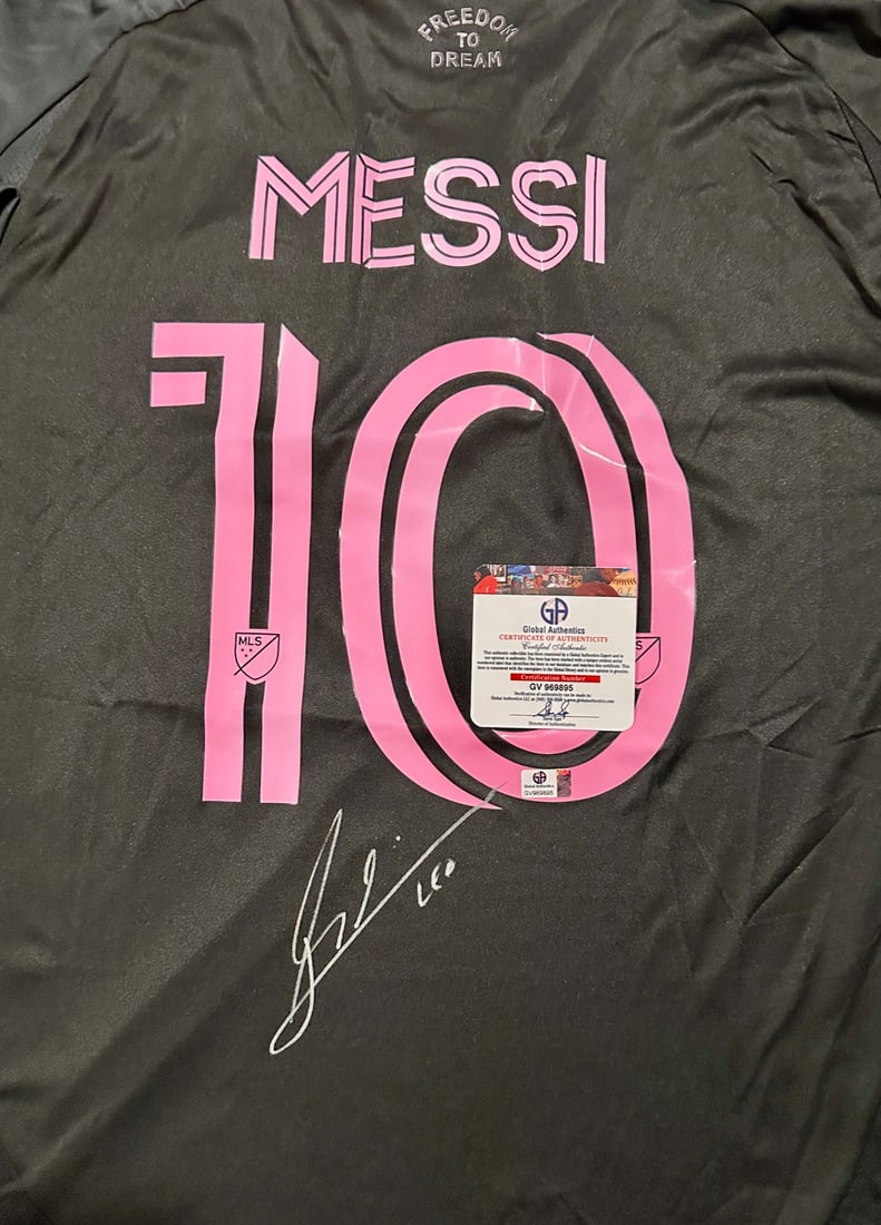 Autographed Lionel Messi Inter Miami 2024 Adidas Road Soccer Jersey LOA - 2