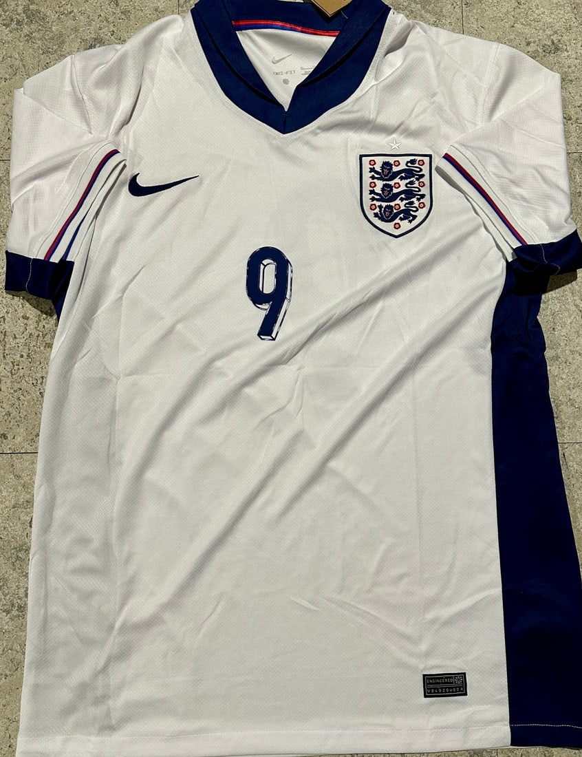 Harry Kane England National Team 24 Nike Home Soccer Jersey coa - 3