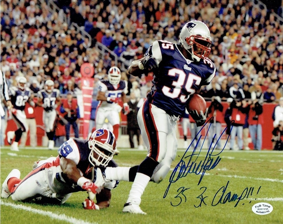 Patrick Pass New England Patriots Autographed & Inscribed 8x10 Photo coa (1 of 2)
