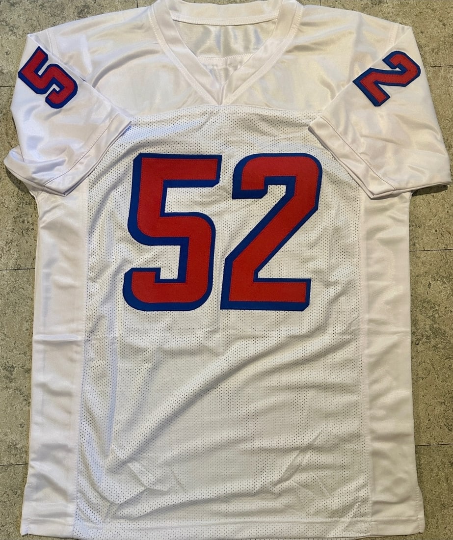 Ted Johnson New England Patriots Autographed Custom Football Jersey JSA coa - 3