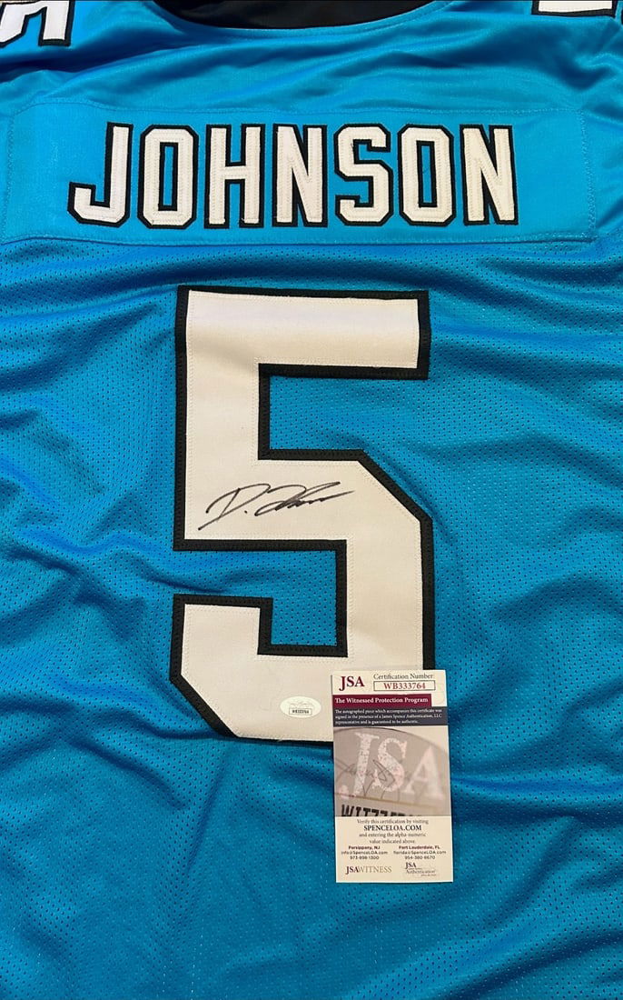 Diontae Johnson Carolina Panthers Autographed Custom Football Jersey JSA coa - 2