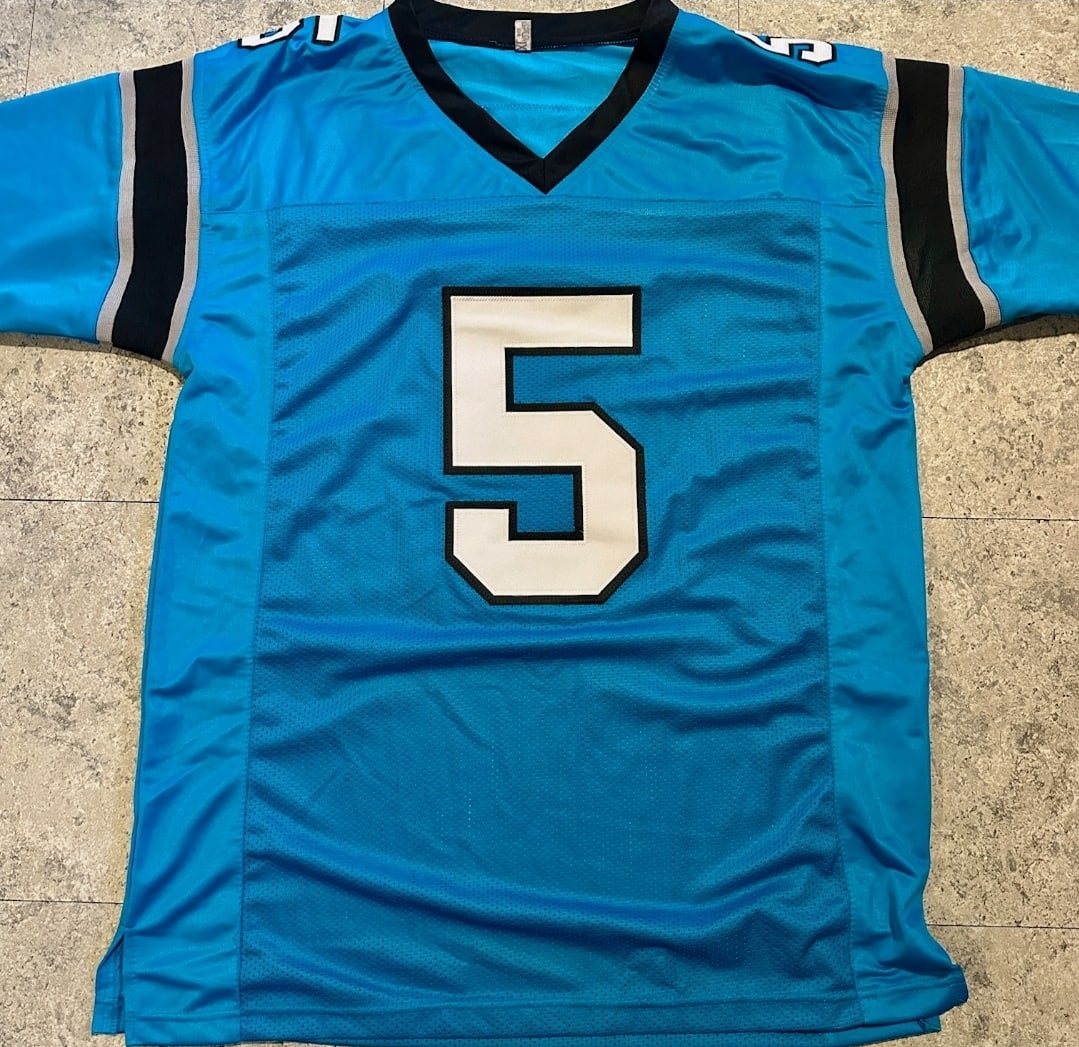 Diontae Johnson Carolina Panthers Autographed Custom Football Jersey JSA coa - 3