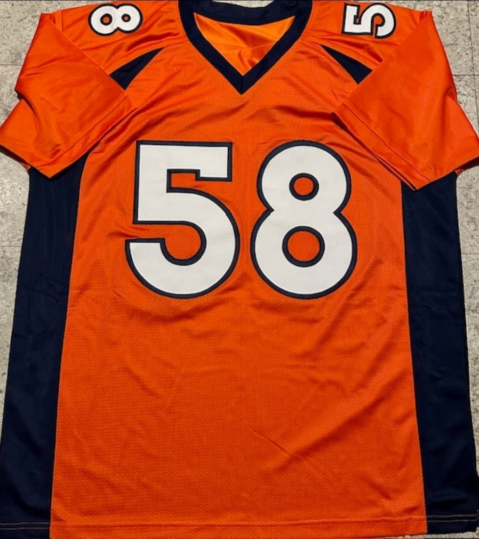 Von Miller Denver Broncos Autographed Custom Football Jersey GA coa - 3