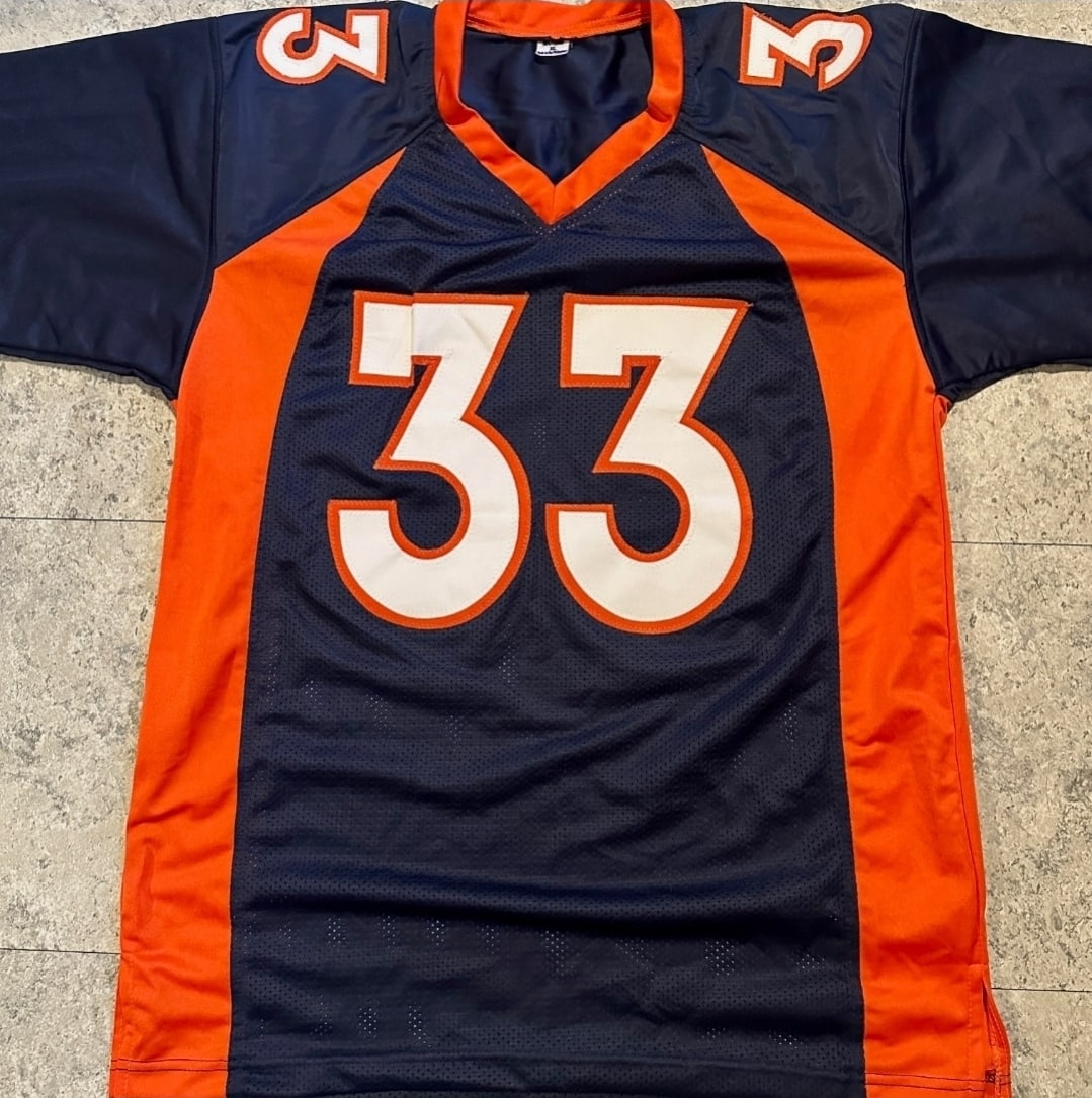 Javonte Williams Denver Broncos Autographed Custom Football Jersey Beckett Hologram - 3