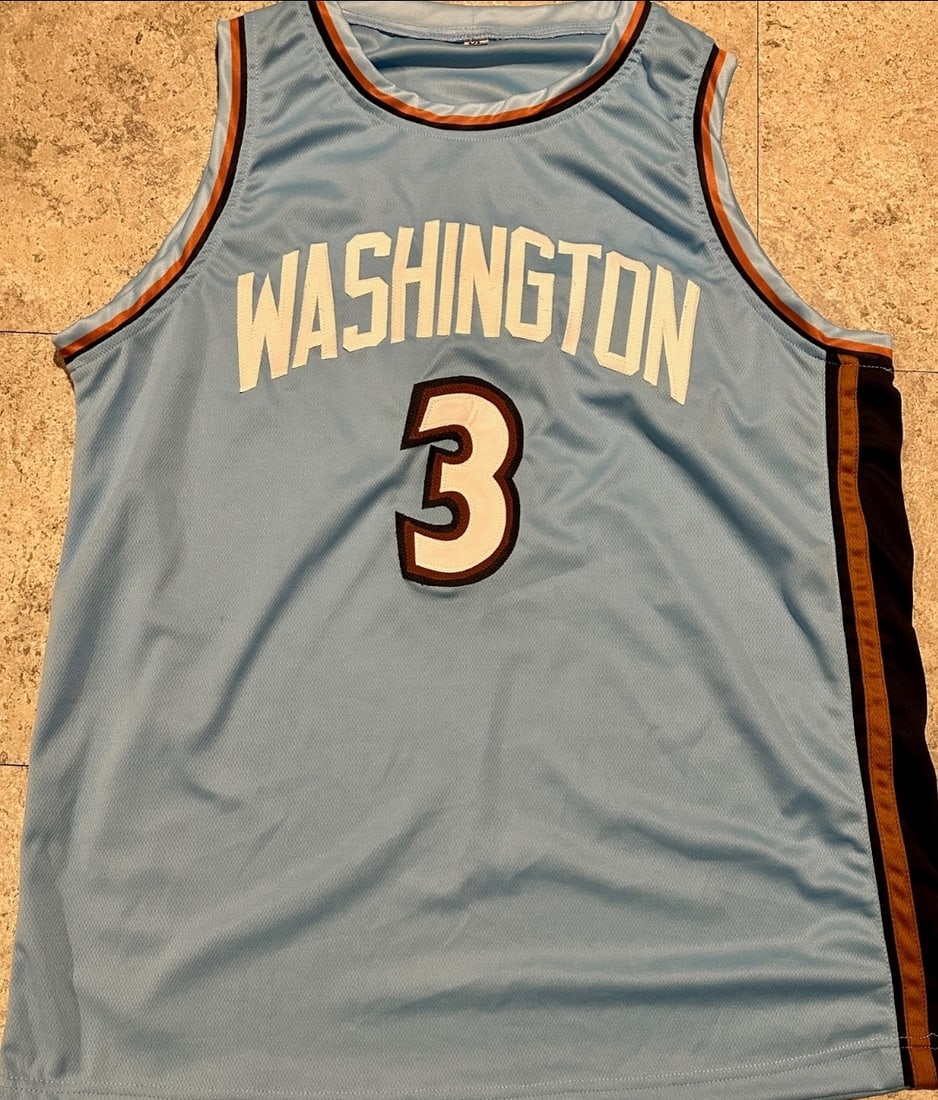 Caron Butler Washington Wizards Autographed Custom BlueBasketball Jersey JSA coa - 3