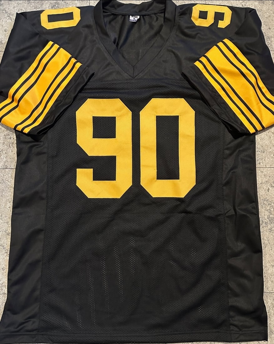 T.J. Watt Pittsburgh Steelers Autographed Custom Football Jersey coa - 2