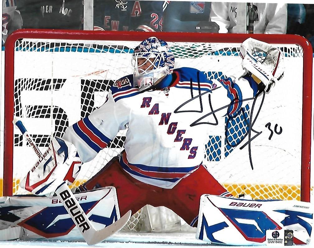 Henrik Lundqvist New York Rangers Autographed 8x10 Photo coa: Henrik Lundqvist New York Rangers Autographed 8x10 Photo GA coa - Autograph Location & coa # may vary 