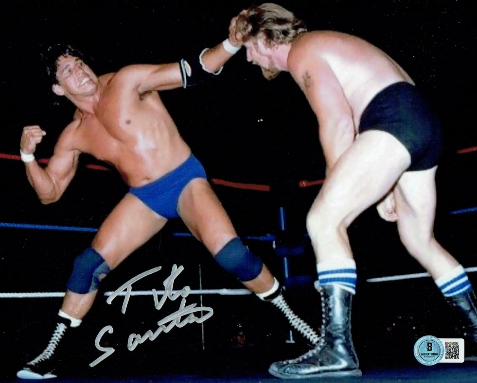 Tito Santana WWF Autographed 8x10 Photo Beckett Hologram (1 of 1)