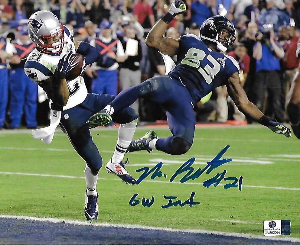 Malcolm Butler New England Patriots Autographed & Insc 8x10 Photo coa (1 of 2)