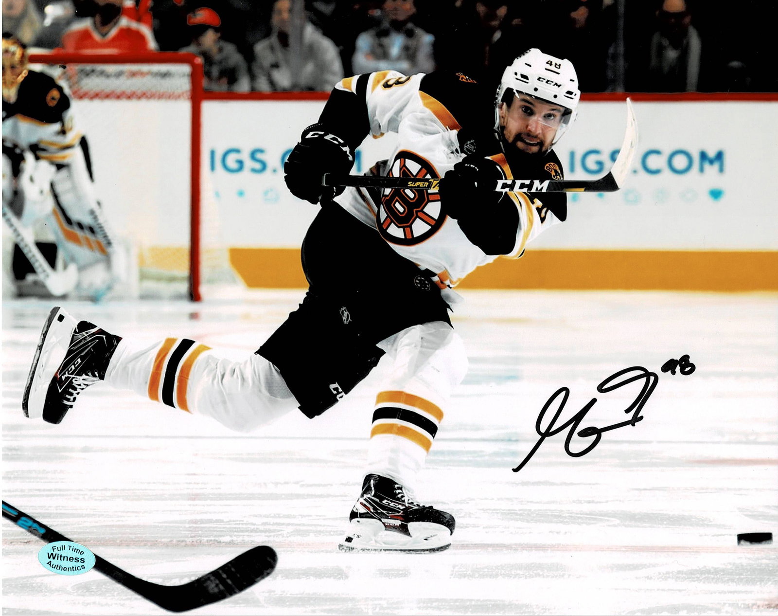 Matt Grzelcyk Boston Bruins Autographed 8x10 Photo coa: Matt Grzelcyk Boston Bruins Autographed 8x10 Photo w/Full Time Authentics coa - Autograph Location may vary 