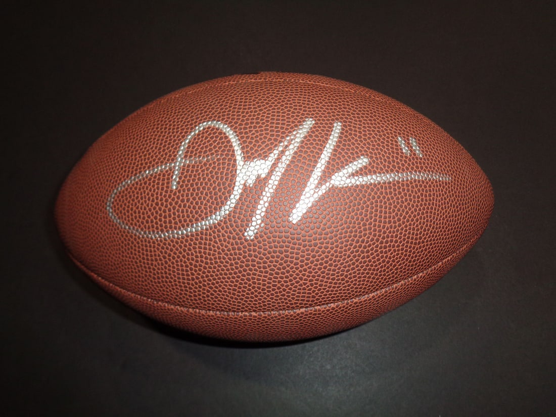 Julian Edelman New England Patriots Autographed Wilson Football coa (1 of 2)