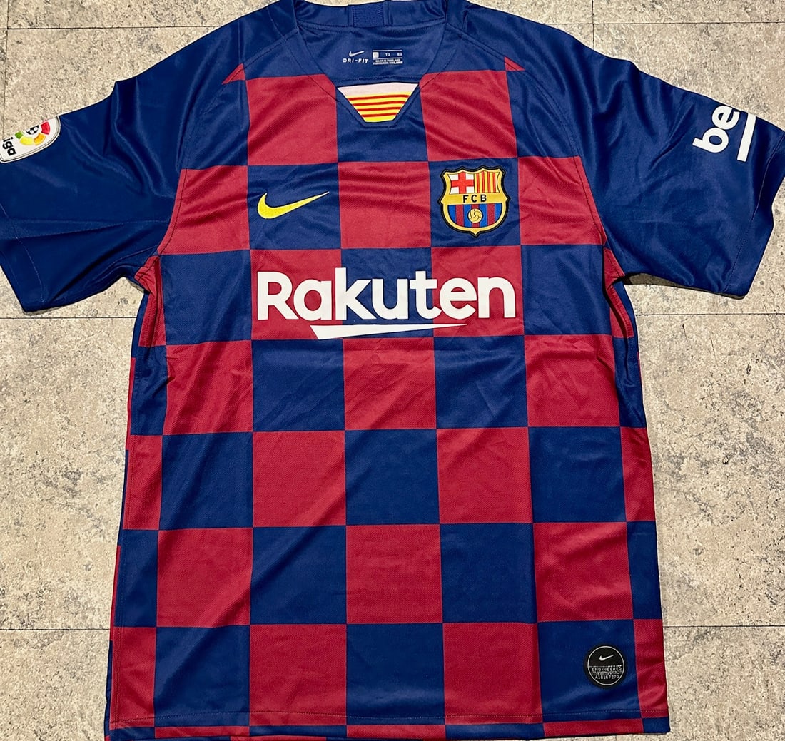 Lionel Messi F.C. Barcelona Autographed 2019-20 Nike Home Soccer Jersey coa - 3