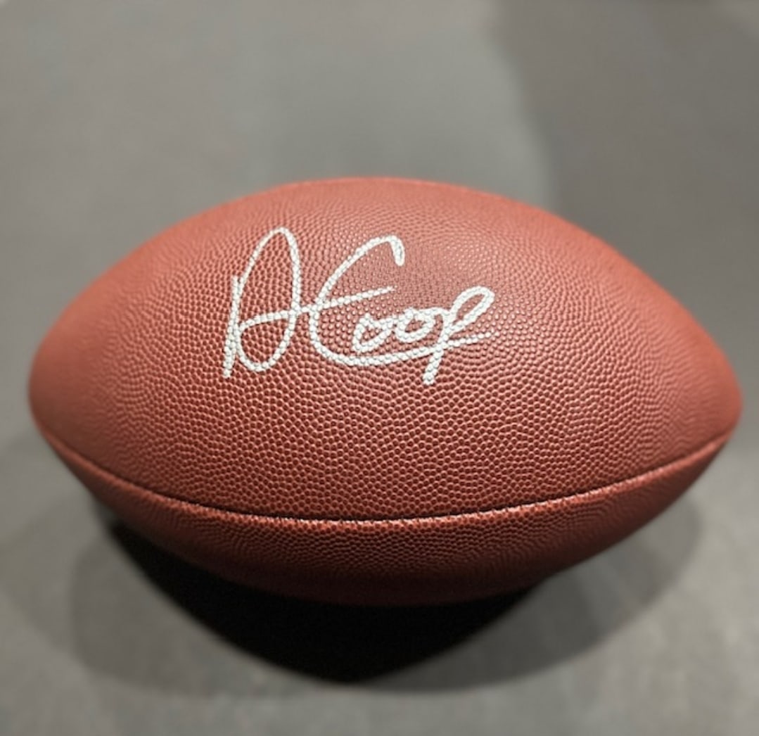 Amari Cooper Buffalo Bills Autographed Wilson Football coa: Amari Cooper Buffalo Bills Autographed Wilson Football GA coa - Autograph Location & coa # may vary 