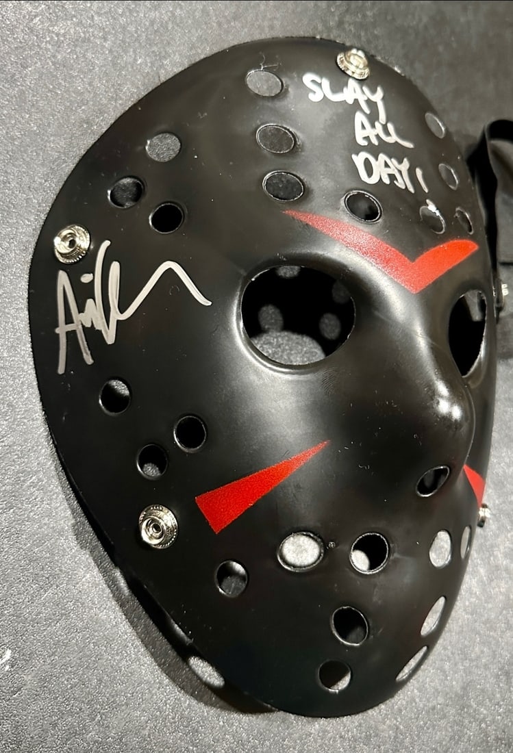 Ari Lehman JASON Friday the 13th Autographed & Inscribed Mask JSA HOLOGRAM - 2