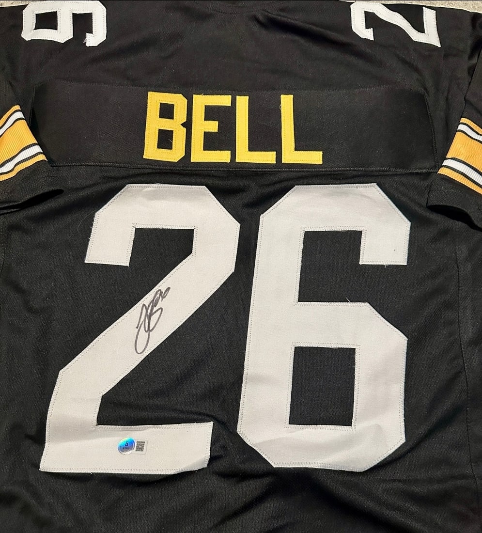 Le'Veon Bell Pittsburgh Steelers Autographed Custom Football Jersey Beckett Hologram - 2