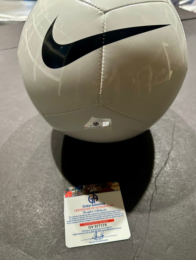 Kylian Mbappe Real Madrid Autographed Nike Soccer Ball coa - 2