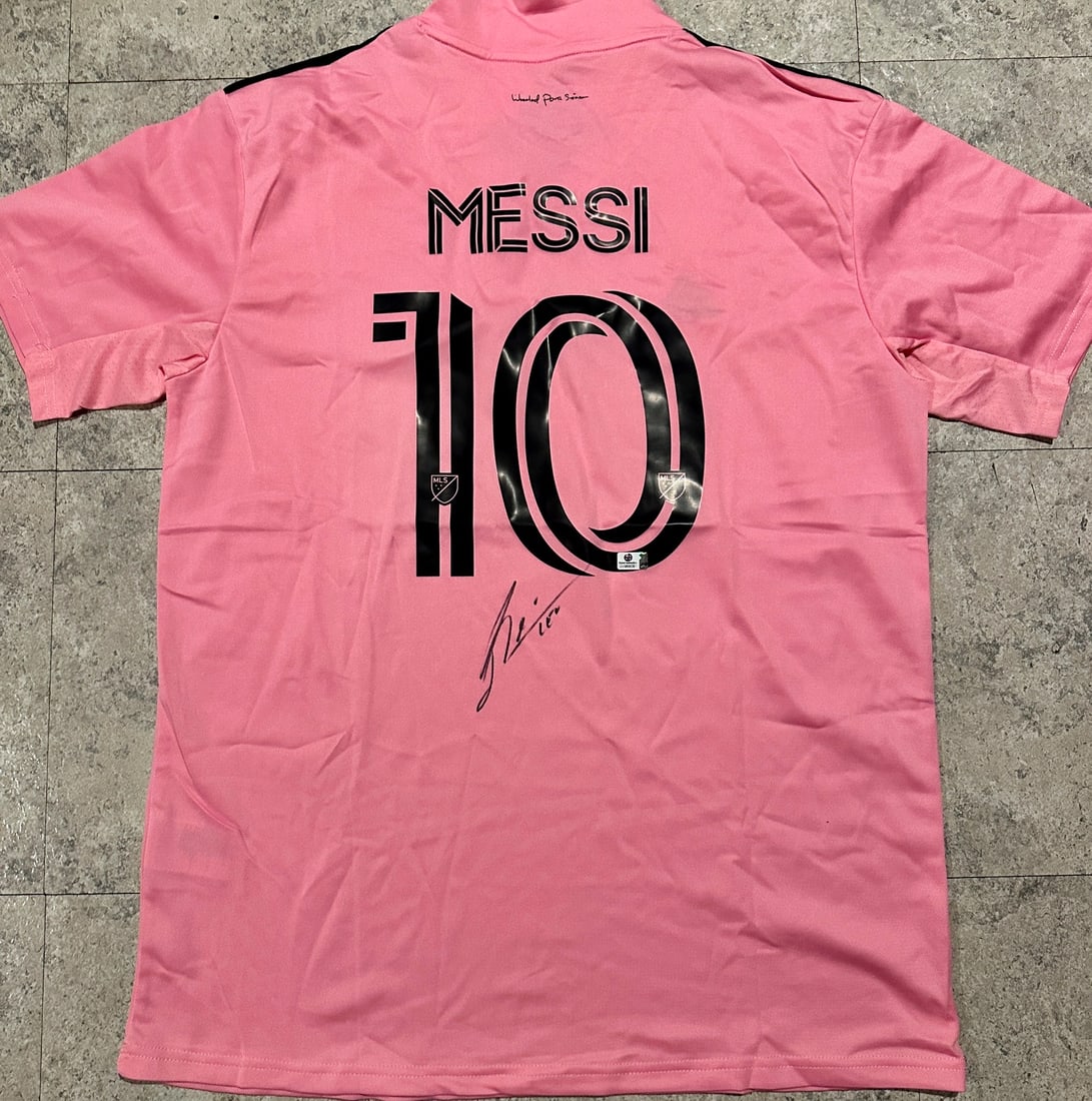 Lionel Messi Inter Miami FC Autographed 2023 Adidas Home Soccer Jersey LOA (1 of 4)