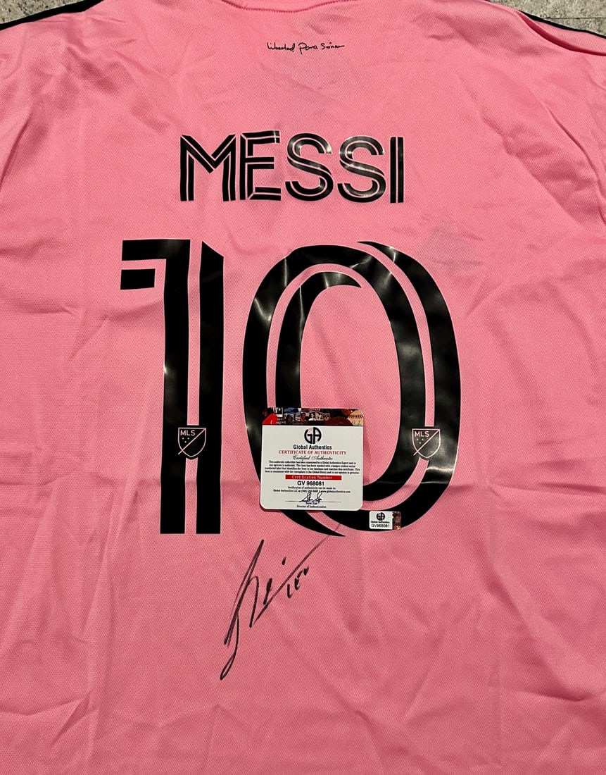 Lionel Messi Inter Miami FC Autographed 2023 Adidas Home Soccer Jersey LOA - 2