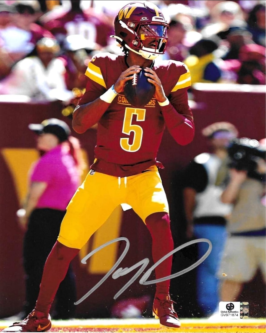 Jayden Daniels Washington Commanders Autographed 8x10 Photo coa: Jayden Daniels Washington Commanders Autographed 8x10 Photo GA coa - Autograph Location & coa # may vary 