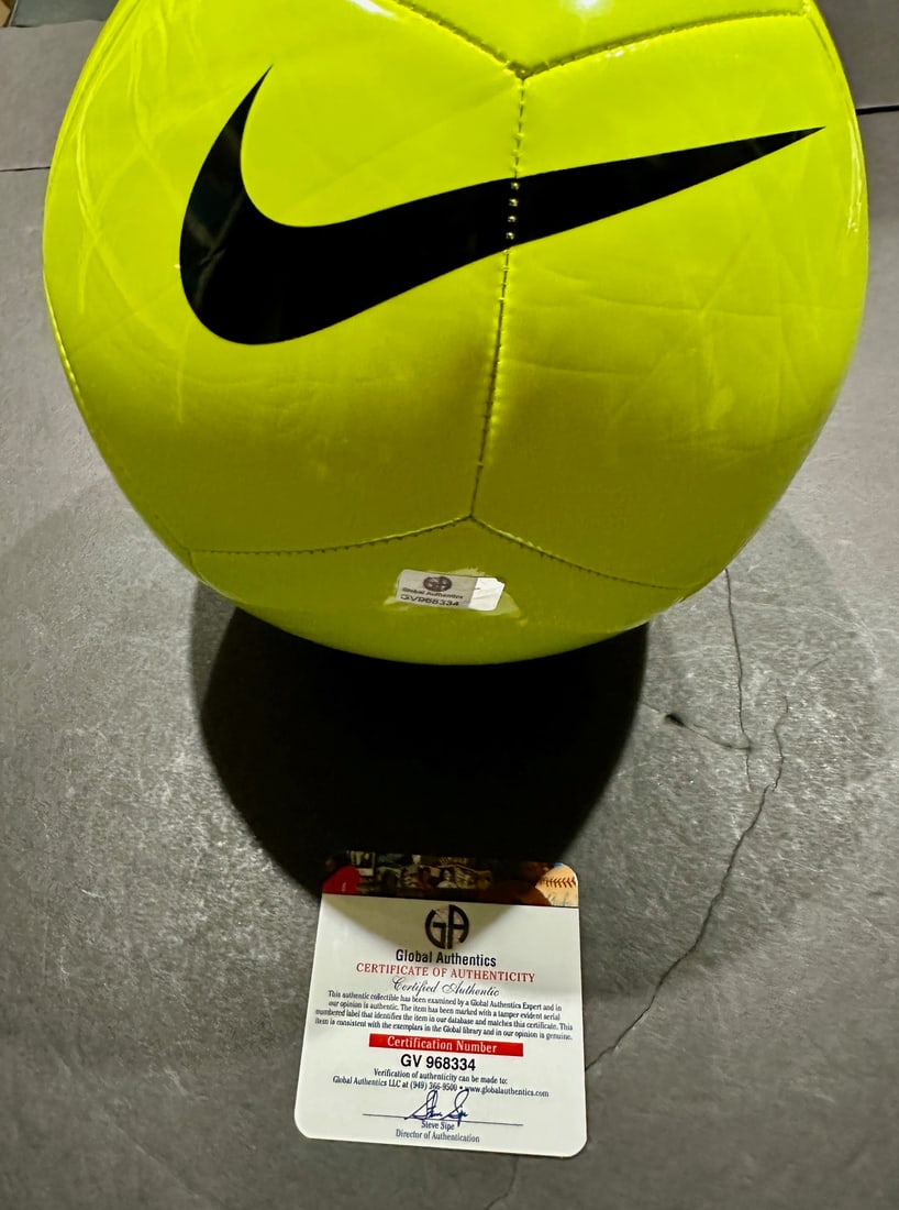 Erling Haaland Manchester City Autographed Nike Soccer Ball coa - 2