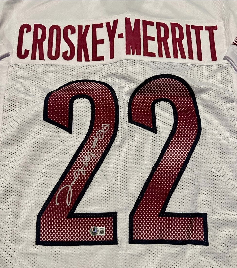 Jacory Croskey-Merritt Washington Commanders Autographed Custom Football Jersey Beckett Hologram - 2