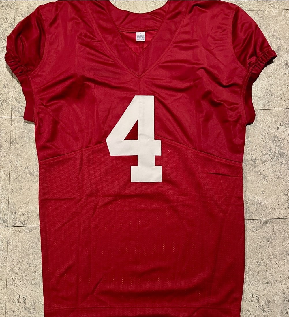 Jerry Jeudy Alabama Crimson Tide Autographed Custom Football Jersey JSA Sticker Only - 3