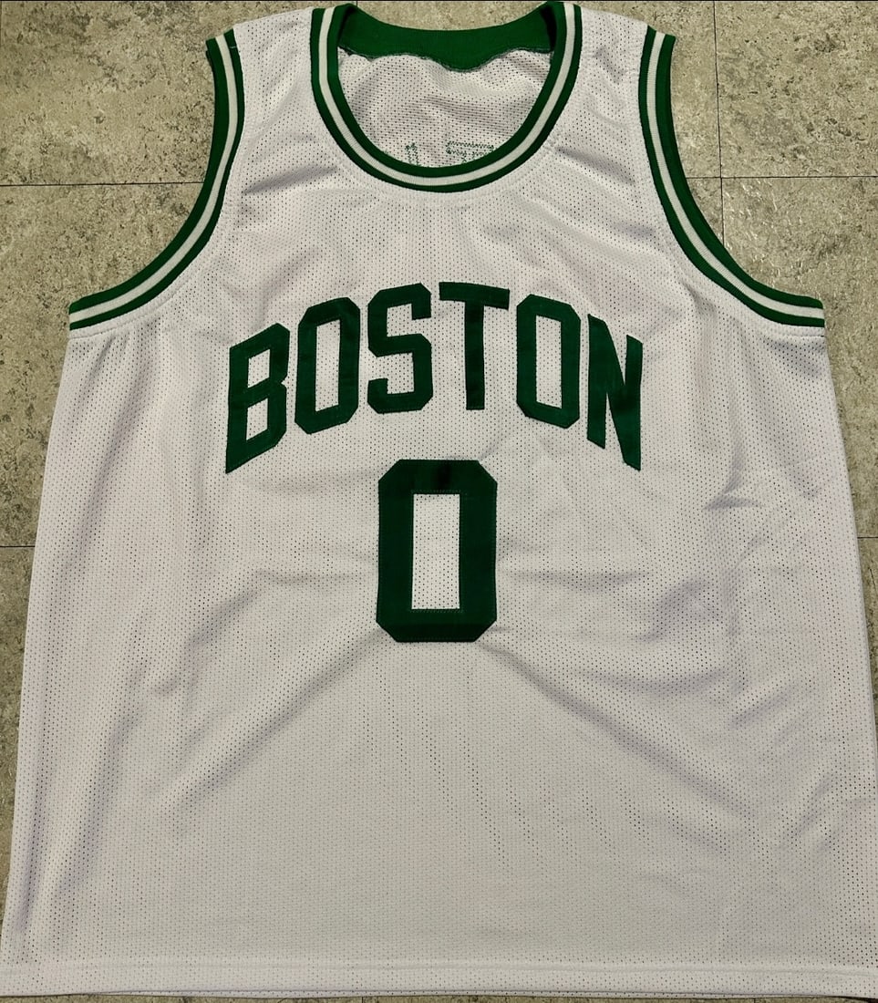 Jayson Tatum Boston Celtics Autographed Custom Basketball Jersey coa - 3