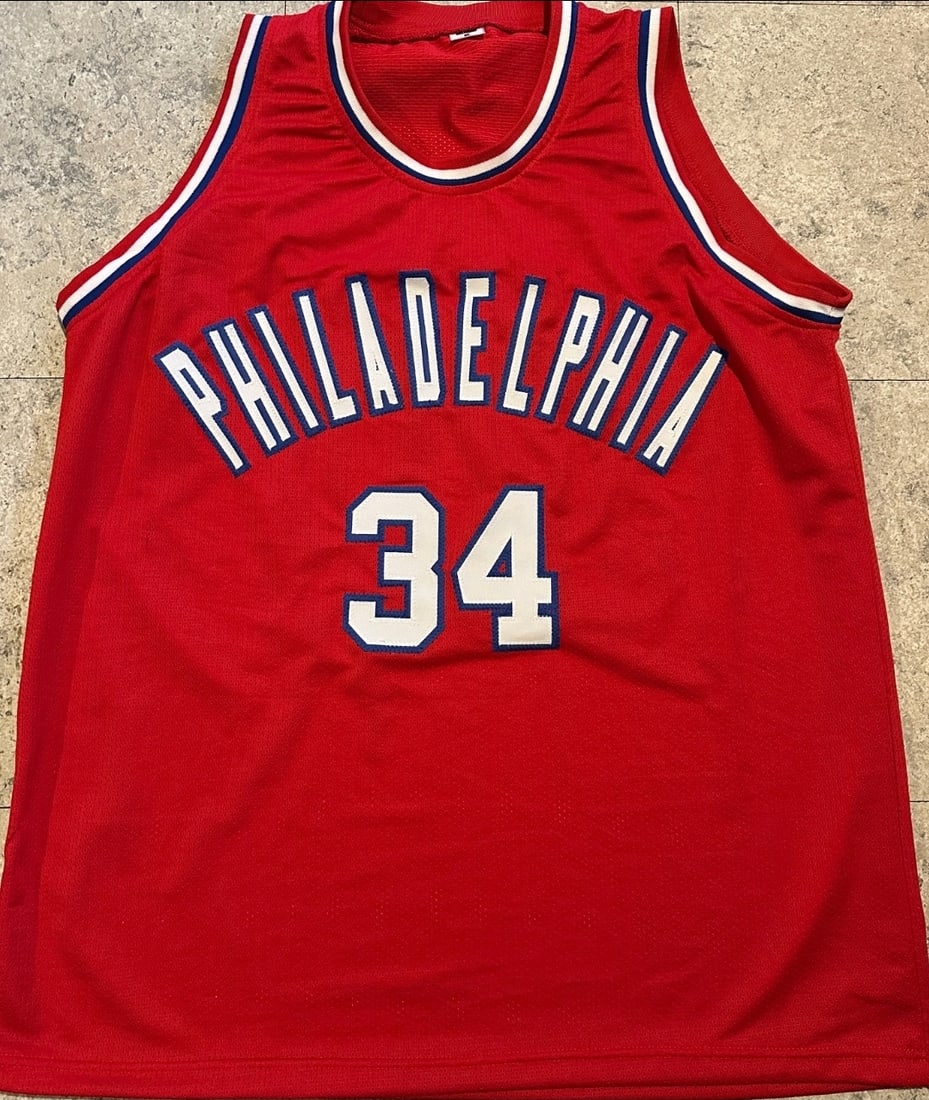 Charles Barkley Philadelphia 76ers Autographed Custom Basketball Jersey coa - 3
