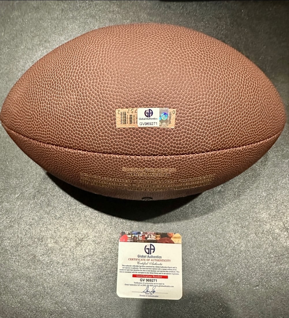 Josh Allen Buffalo Bills Autographed Wilson Football coa - 2
