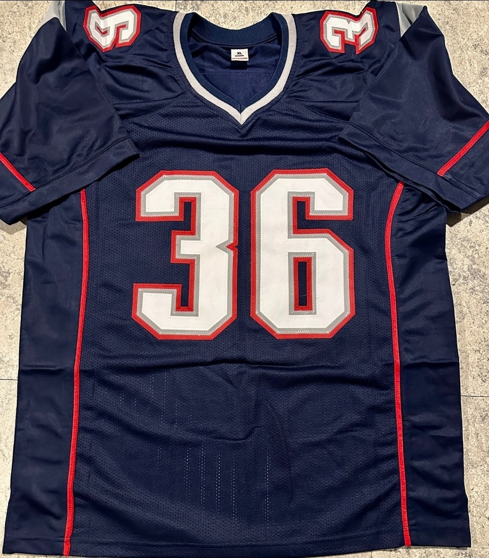 Lawyer Malloy New England Patriots Autographed Custom Football Jersey JSA coa - 3